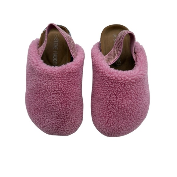Steve Madden Other - Steve Madden Toddler Homez Slip On Shoes Blush Faux Fur Size 6